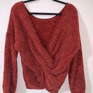 Burnt orange Hippie Rose sweater